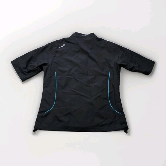 Second Skin Active Shirt Womens M Black Hydrashield Cycling Running SS Full Zip - Picture 2 of 14